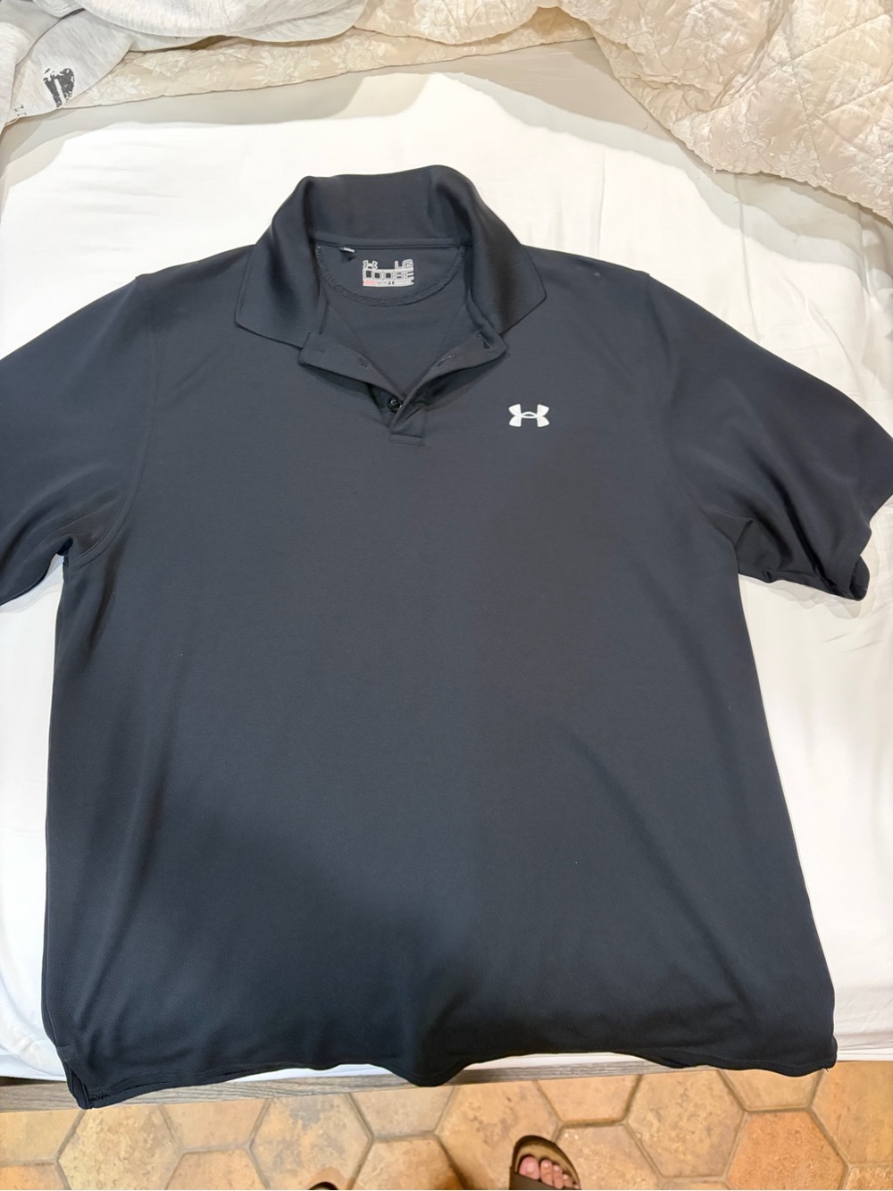 Under Armour Black Men’s Polo with Logo